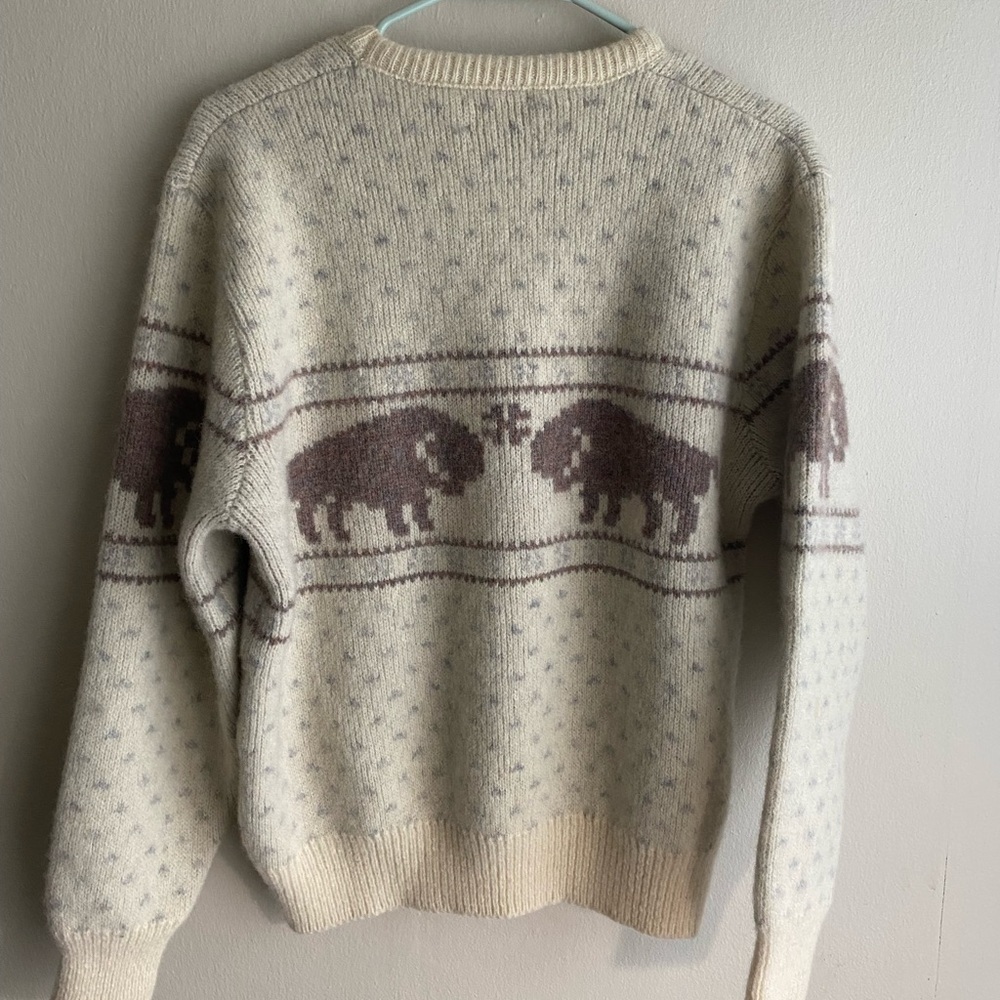 Vintage pendleton wool bull sweater